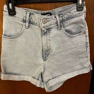 Express high rise jean shorts. Size 6